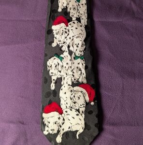 Dalmatian Puppy Christmas Tie